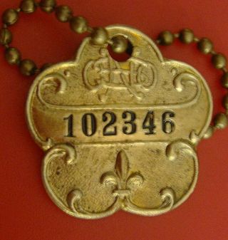 Antique Brass Charge Coin: Nathan Snellenburg Co; Nsco; Philadelphia Dept Store