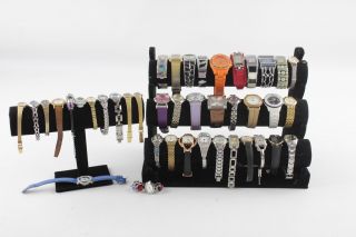 40 X Assorted Vintage Ladies Quartz Wristwatches Inc Accurist,  Seiko Etc