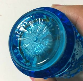 Antique EAPG Jefferson Glass Co.  IDYLLE Toothpick Holder c 1907 251 BLUE 5