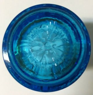 Antique EAPG Jefferson Glass Co.  IDYLLE Toothpick Holder c 1907 251 BLUE 6