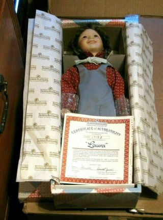 Vintage Ashton Drake " Little House On The Prairie " Laura Ingles Porcelain Doll