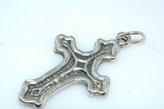 Antique Hallmarked Silver Cross Pendant