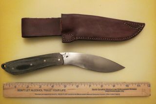Vintage Hunting Knife And Sheath/ Handmade