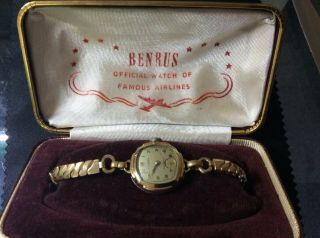 Benrus Ladies Vintage Watch 1950’s And Cased
