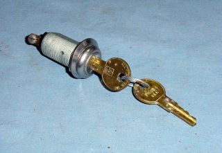 Nos Vintage Antique Ignition Key Switch 2 Position Old Truck Tractor Motorcycle