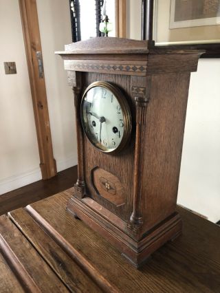 Antique Mantle Clock.  Victorian Hamburg America Chiming C - 1890.  8 Day Gwo.