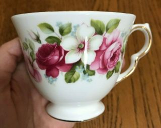 Queen Anne Bone China Matching Tea Cup and Saucer Made In England 5