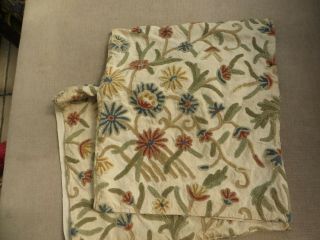 2 Vintage quality stunning Crewel work cushion covers floral decoration 16 