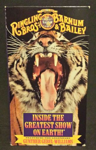 Ringling Bros And Barnum Bailey Circus Vhs 1995 The Greatest Show On Earth