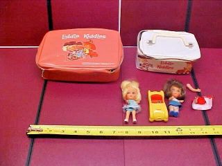 Group 1965 Vintage Mattel Liddle Kiddles Dolls,  Cases,  Car & More Babe Jiddle