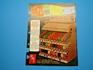 Amt 1966 - 67 Custom Spray Lacquers Color Double Sidedealer Flyer L@@k