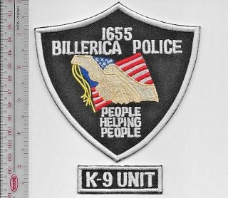 K - 9 Police Massachusetts Billerica Police Department Canine Unit Officer & Dog