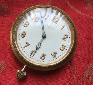 Mappin And Webb Travel Clock Movement For Spares Balance Ok Dial