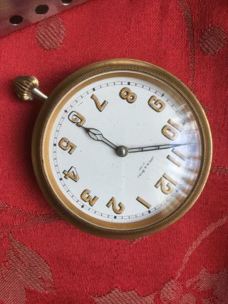 Mappin And Webb Travel Clock Movement For Spares Balance Ok Dial 2