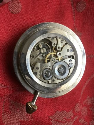 Mappin And Webb Travel Clock Movement For Spares Balance Ok Dial 3