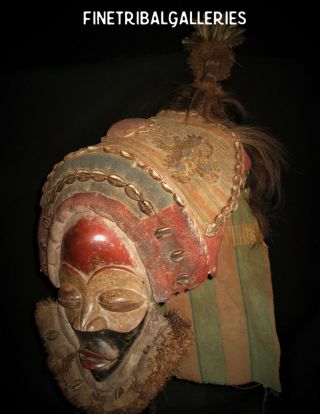 Fine Tribal Galleries - Dan Gunyege Cone Stilt Dancer Mask 3498 - Côte D’ivoire