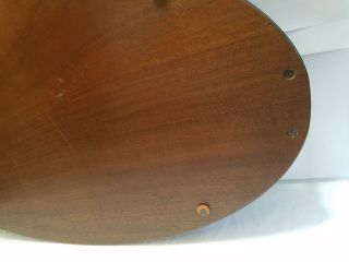 Antique WOOD Butler ' s OVAL SERVING TRAY 8