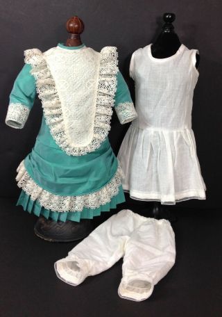 Vintage Artist Made Costume for Antique French Bisque Bebe Doll 2