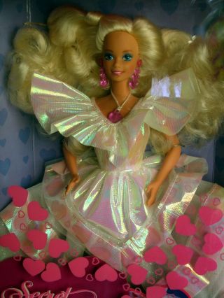 Vtg Secret Hearts Barbie Blonde 1992 7902 Magic Magically Appear Box 90s