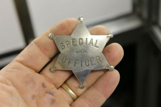 Antique Railroad Badge Special Officer - - - N.  J.  Ccoley