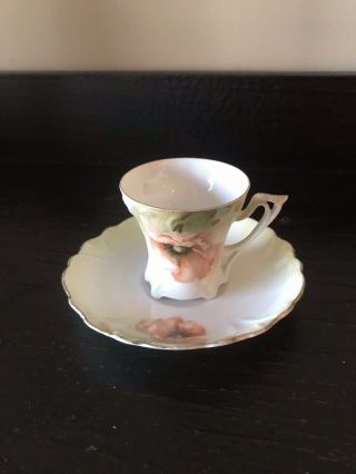 Antique Rs Germant Demitasse Cup And Saucer Set
