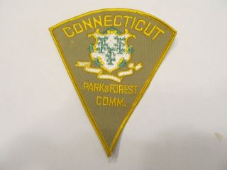 Connecticut State Conservation Parks & Forestry Warden Patch Old Cheese Cloth