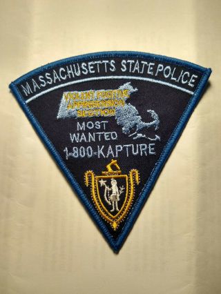 Boston Massachusetts State 800 Kapture Vfas Federal Police Patch Atf Fbi