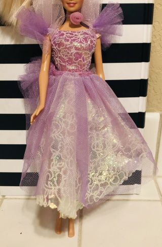 Vintage 1988 Garden Party Flower Barbie Dress 1953 Mattel Outfit 1980’s