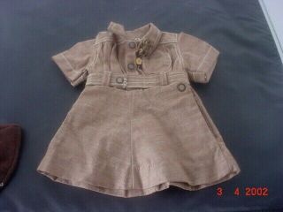 Vintage Terri Lee Doll Brownie Girl Scout Dress & Hat With Belt tagged 1950s 2