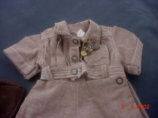 Vintage Terri Lee Doll Brownie Girl Scout Dress & Hat With Belt tagged 1950s 4