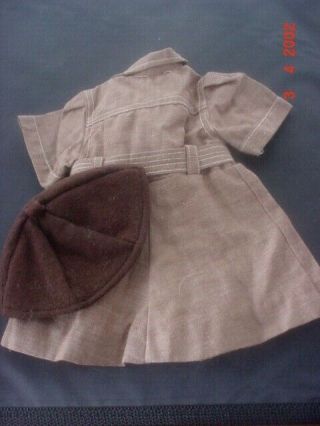 Vintage Terri Lee Doll Brownie Girl Scout Dress & Hat With Belt tagged 1950s 5