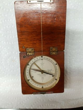 Antique 1918 W & L E Gurley Case Field Compass Troy York