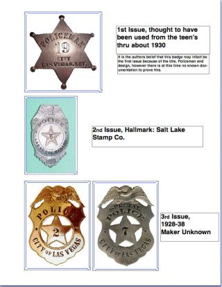 Las Vegas Police Chronology Of Badges By Lucas
