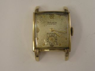 Vintage Gruen Curvex Watch Fancy Case Cal 440 1950 
