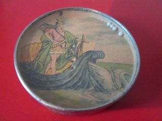 Antique Man W/ Ship - Dexterity Game - German 1 Of 30 Listed - 20