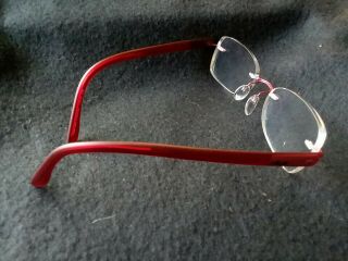 Silhouette Eyeglasses Frames 7608 40 6054 Burgundy Rimless Austria PERFECTw/CASE 6