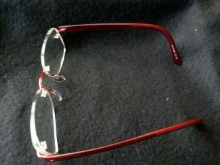 Silhouette Eyeglasses Frames 7608 40 6054 Burgundy Rimless Austria PERFECTw/CASE 8