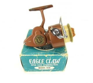 Wright & Mcgill Eagle Claw Ecr Spinning Reel Vintage Made In Italy