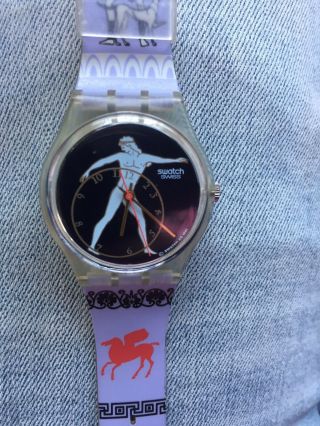 Discobolus Gk141 Swatch Wrist Watch Gent 34 Mm 1992 Gorgeous