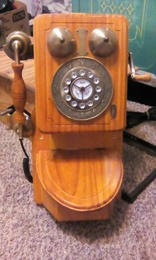 Vintage Antique Pyle Wall Mount Phone