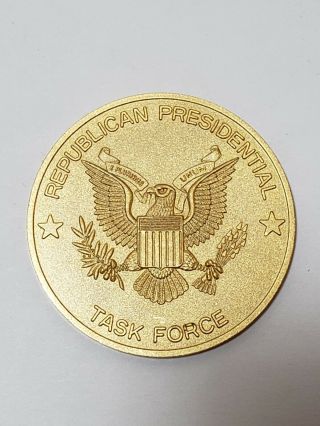 Ronald Reagan Medal Of Merit Task Force Republican Presidential Coin