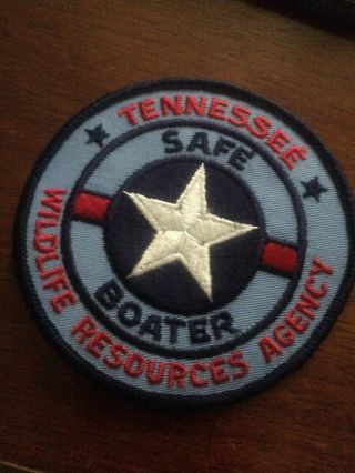 Tennessee Police - Tn Wildlife Safe Boater Police - Tn Police Patch L