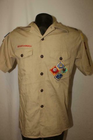 Bsa Boy Scouts Of America Youth Large Scouting Uniform Shirt Sequoia California