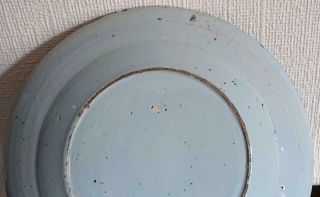 RARE 18TH CENTURY ANTIQUE ENGLISH DELFT PLATE CHINESE RIVER LIVERPOOL OR LONDON? 6