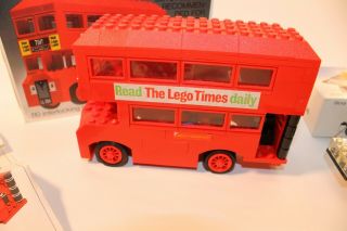 Vintage 1974 Lego Set 760 LONDON BUS 95 Complete Instruction bonus car 2