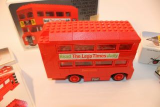 Vintage 1974 Lego Set 760 LONDON BUS 95 Complete Instruction bonus car 4