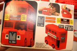 Vintage 1974 Lego Set 760 LONDON BUS 95 Complete Instruction bonus car 7