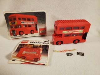Vintage 1974 Lego Set 760 London Bus 100 Complete Box And Instructions