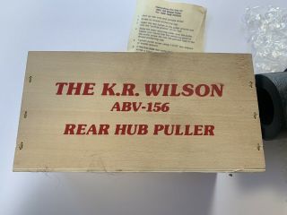 K R WILSON ABV - 156 Rear Hub Puller Antique Ford Service Tool Complete 2
