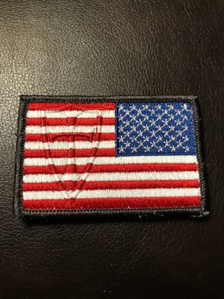Steel Flame Reversed Old Glory Crusader Morale Patch